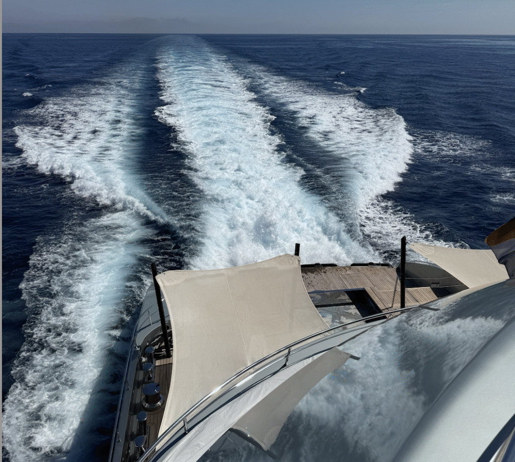 Savannah on sea trial off Genoa